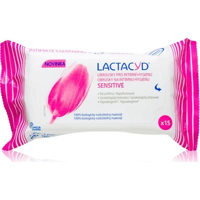 Lactacyd Wrażliwe chusteczki higieniczne Intima 15 sztuk