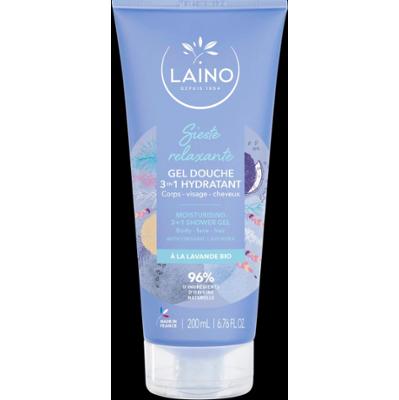 Laino Siesta Relaksujący Żel Pod Prysznic 3w1 Nawilżający z Organiczną Lawendą 200ML