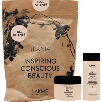 Lakme Teknia Full Defense Pack - zestaw regenerującej maski do włosów 50 ml + szampon 100 ml