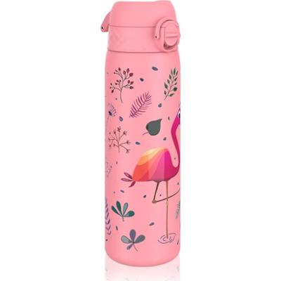 Ion8 Szczelna butelka na wodę ze stali nierdzewnej dla dzieci Flamingo 600 ml