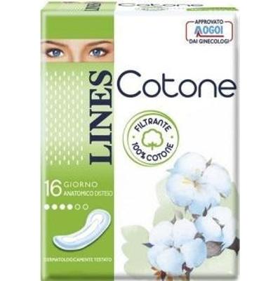 Lines Lines Cotton Day Anatomical Flat 16 sztuk
