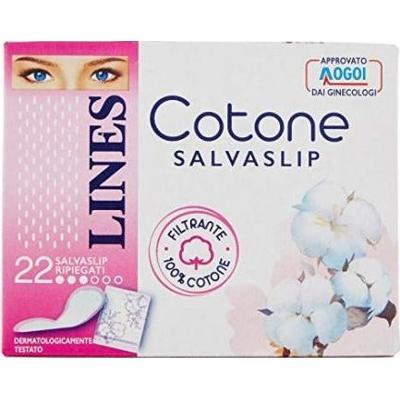 Lines Lines Bawełniane wkładki higieniczne składane 22 sztuki