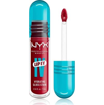 NYX Professional Makeup Lip IV długotrwały błyszczyk do ust z efektem nawilżającym, kolor 11 - REDY SET WET 5 ml