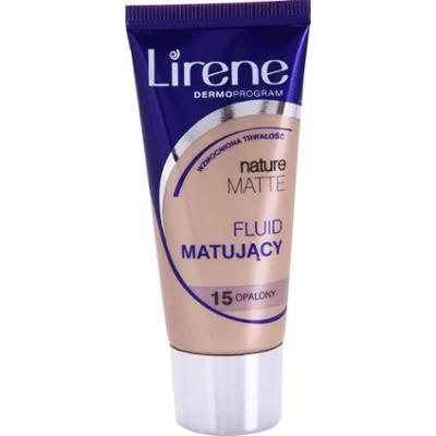 Lirene Nature Matte Podkład w płynie Matujący, zapewniający długotrwały efekt Kolor 15 Opalony 30 ml