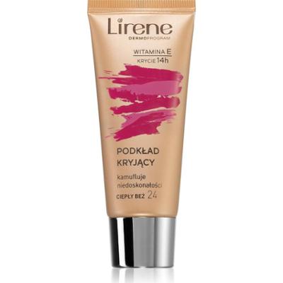 Lirene Witamina E Podkład w płynie mocno kryjący 24 Beżowy 30 ml