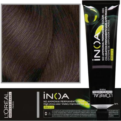 Farba do włosów L'Oréal Inoa 60 ml, kolor jasny brąz, 5