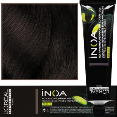 Farba do włosów L'Oréal Inoa 60 ml 4.15 Brąz Mahoniowo-Popielaty