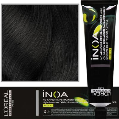 Farba do włosów L'Oréal Inoa 60 ml 4.0 Ciemny Brąz