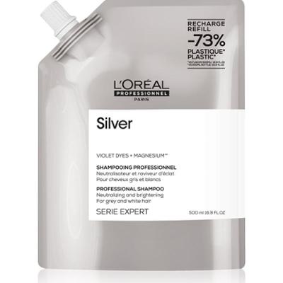 L'Oréal Professionnel Silver Eco-refill Wybielający szampon do włosów siwych i białych 500ml