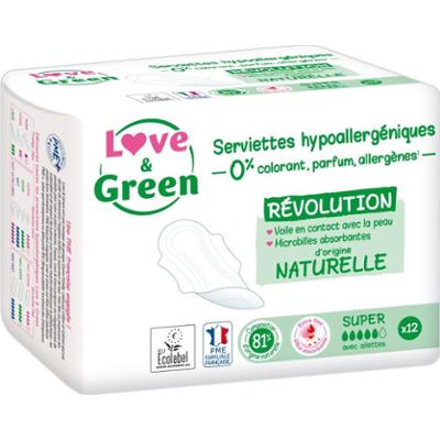 Ręczniki ekologiczne Love&Green - Revolution - Super x12
