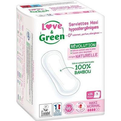 Ręczniki hipoalergiczne Love&Green Maxi - Revolution - Maxi Normal x16