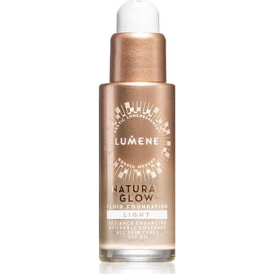 Lumene Podkład rozświetlający Natural Glow dla uzyskania efektu naturale SPF 20 kolor 0,5 jasny 30 ml