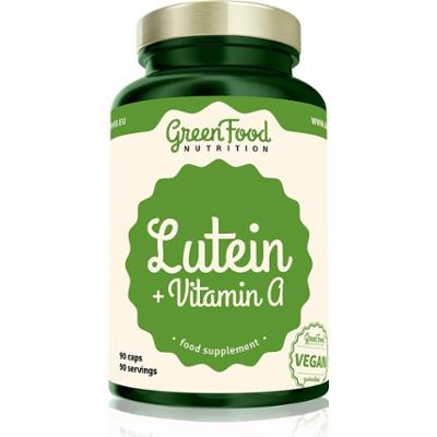 GreenFood Nutrition Kapsułki z luteiną i witaminą A wspomagające zdrowy wzrok 90 kapsułek