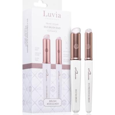 Luvia Cosmetics Zestaw 2 pędzli do cieni do powiek Silk Brush Duo Elegance