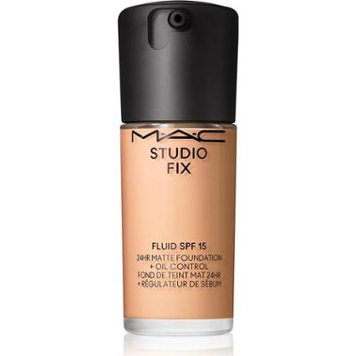 Mac Studio Fix Fluido Spf 15 - Podkład delikatnie matowy, efekt drugiej skóry, krycie Naturale Do 24 godzin N6.5 (30 ml)