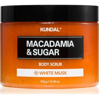 KUNDAL Macadamia & Sugar White Musk Peeling cukrowy z masłem shea 550g
