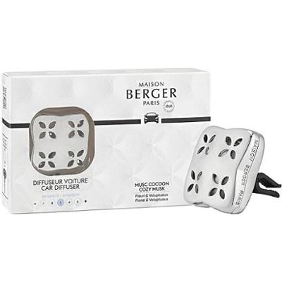 Maison berger paris Zestaw upominkowy Cozy Silver Car Diffuser + Wkład Cozy Musk