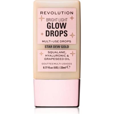 Makeup Revolution Rozświetlacz w płynie Bright Light Color Golden Star Dew 23 ml