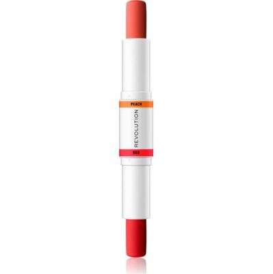 Makeup Revolution Korektor w sztyfcie wyrównujący koloryt skóry Czerwień i brzoskwinia 2x4,3 g