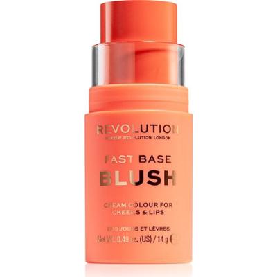 Makeup Revolution Fast Base sztyft duo do ust i policzków kolor brzoskwiniowy 14 g