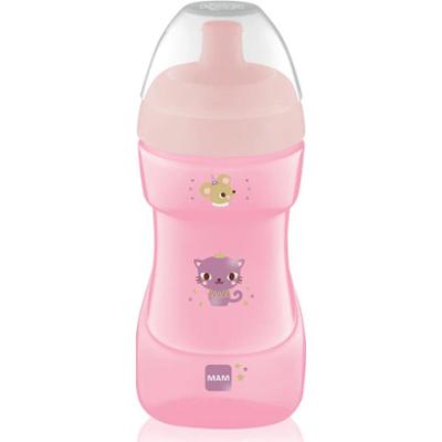 MAM Butelka sportowa dla dzieci Pink 330ml