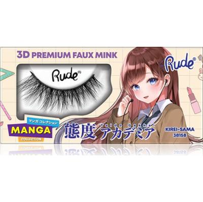 Rude Cosmetics Kolekcja Manga 3D Premium Kirei-Sama Sztuczne Rzęsy 2 sztuki