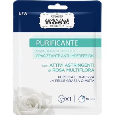 Acqua alle rose Oczyszczająca, matująca maska na twarz z tkaniny