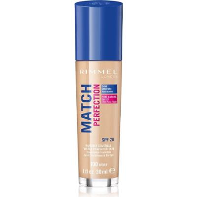 Rimmel Podkład w płynie Match Perfection SPF 20 Kolor 100 Kość słoniowa 30 ml