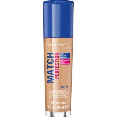 Rimmel Podkład w płynie Match Perfection SPF 20 Color 303 True Nude 30 ml
