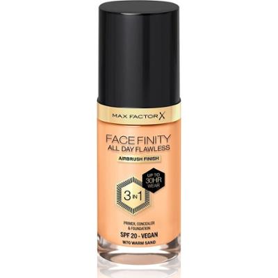 Max factor Cały dzień Flawless Facefinity 3 w 1 - Długotrwały makijaż 30 ml 70 Ciepły Piasek