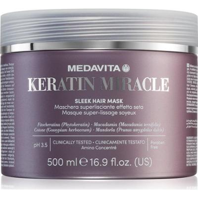 Medavita Keratin Miracle Sleek nawilżająca maska wygładzająca 500 ml