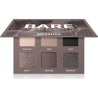 Mesauda Milano Bare Harmony Eyeshadow Palette Color 202 Deep Smoky 6x1 g