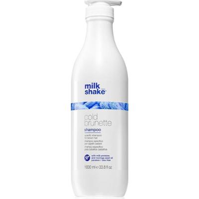 Milk Shake Zimny Brunetka szampon przeciw żółtym włosom do włosów brązowych 1000 ml