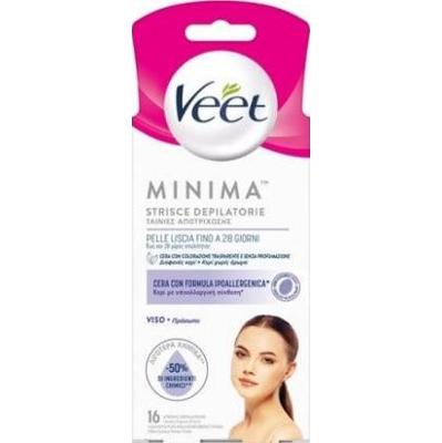 Veet Minimum 16 pasków z woskiem do twarzy