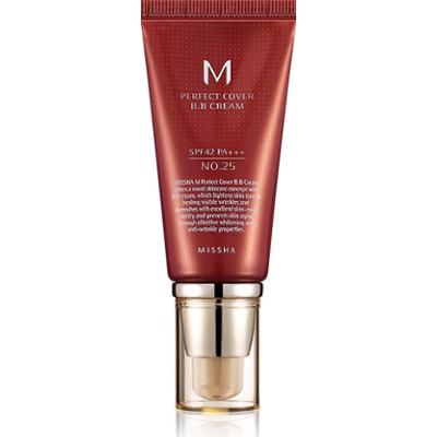 Missha M Perfect Cover BB krem z wysokim filtrem UV kolor nr 25 Warm Beige SPF42/PA+++ 50 ml