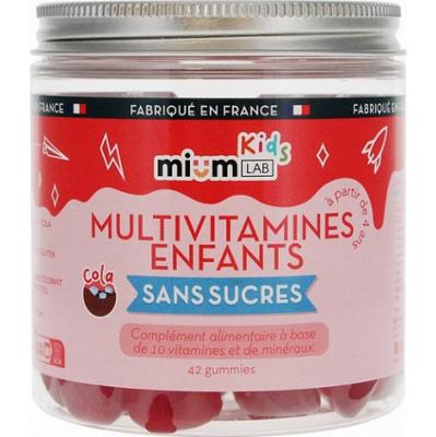 Mium Lab Bezcukrowe multiwitaminy dla dzieci o smaku coli - 42 żelki
