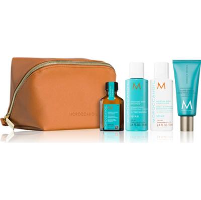 Moroccanoil Zestaw kosmetyków podróżnych naprawczy efekt regenerujący 4 szt