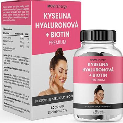 Movit energy Kwas hialuronowy + biotyna PREMIUM 60 kapsułek