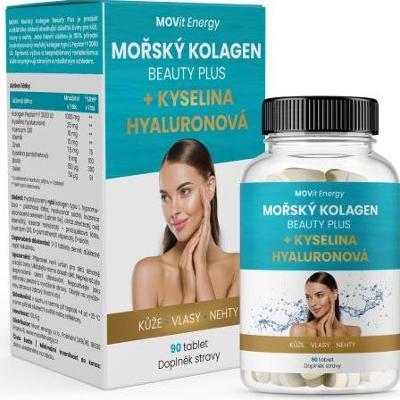 Movit energy Kolagen morski Beauty Plus + kwas hialuronowy 90 tabletek