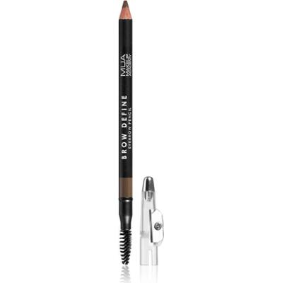 MUA Makeup Academy Define Długotrwały Kredka do Brwi z Pędzelkiem Średni Brąz 1.2g