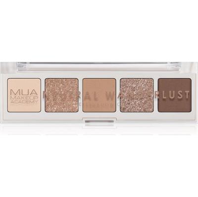 MUA Makeup Academy Profesjonalna paleta cieni do powiek 5 odcieni Neutral Wanderlust 3,8 g
