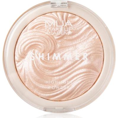 MUA Makeup Academy kompaktowy puder rozświetlający kolor Pink Połysk 8g