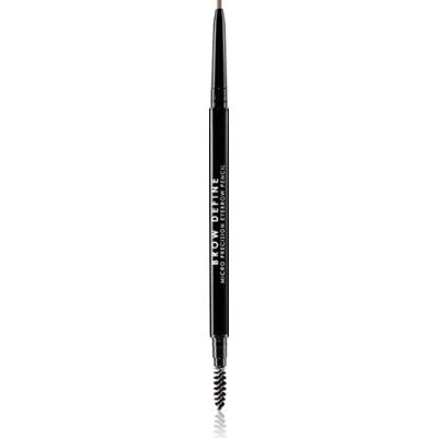 MUA Makeup Academy Define Precision Eyebrow Pencil z pędzelkiem Kolor Jasnobrązowy