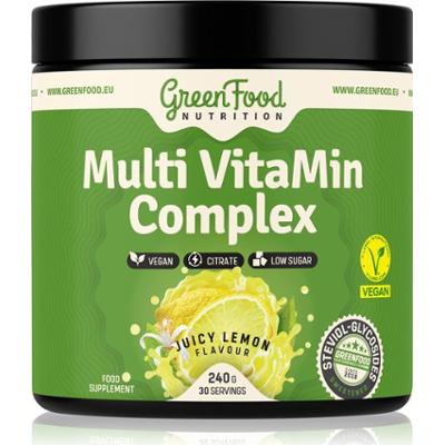 GreenFood Nutrition Proszek Multi VitaMin Complex z kompleksem multiwitaminowym aroma Sok z cytryny 240 g