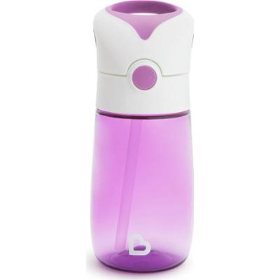 Munchkin Kubek ze słomką Flip & Go 18 miesięcy+ fioletowy 355 ml