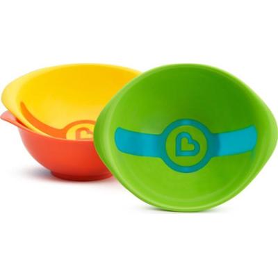 Munchkin Biały Hot Miski miska z czujnikiem termicznym 6 miesięcy+ 3 sztuki