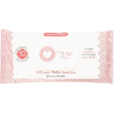 Musc Intimo Chusteczki do higieny intymnej 100% bawełna Sweet Litchi Perfumy x30