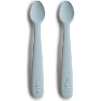 Mushie Łyżeczki silikonowe do karmienia Powder Blue 2szt
