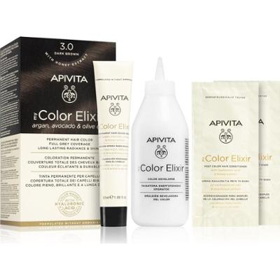 Apivita Mój kolor Elixir farba do włosów bez amoniaku kolor 3.0 ciemny brąz