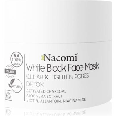 Nacomi Biała i Czarna maska oczyszczająca do twarzy 50 ml